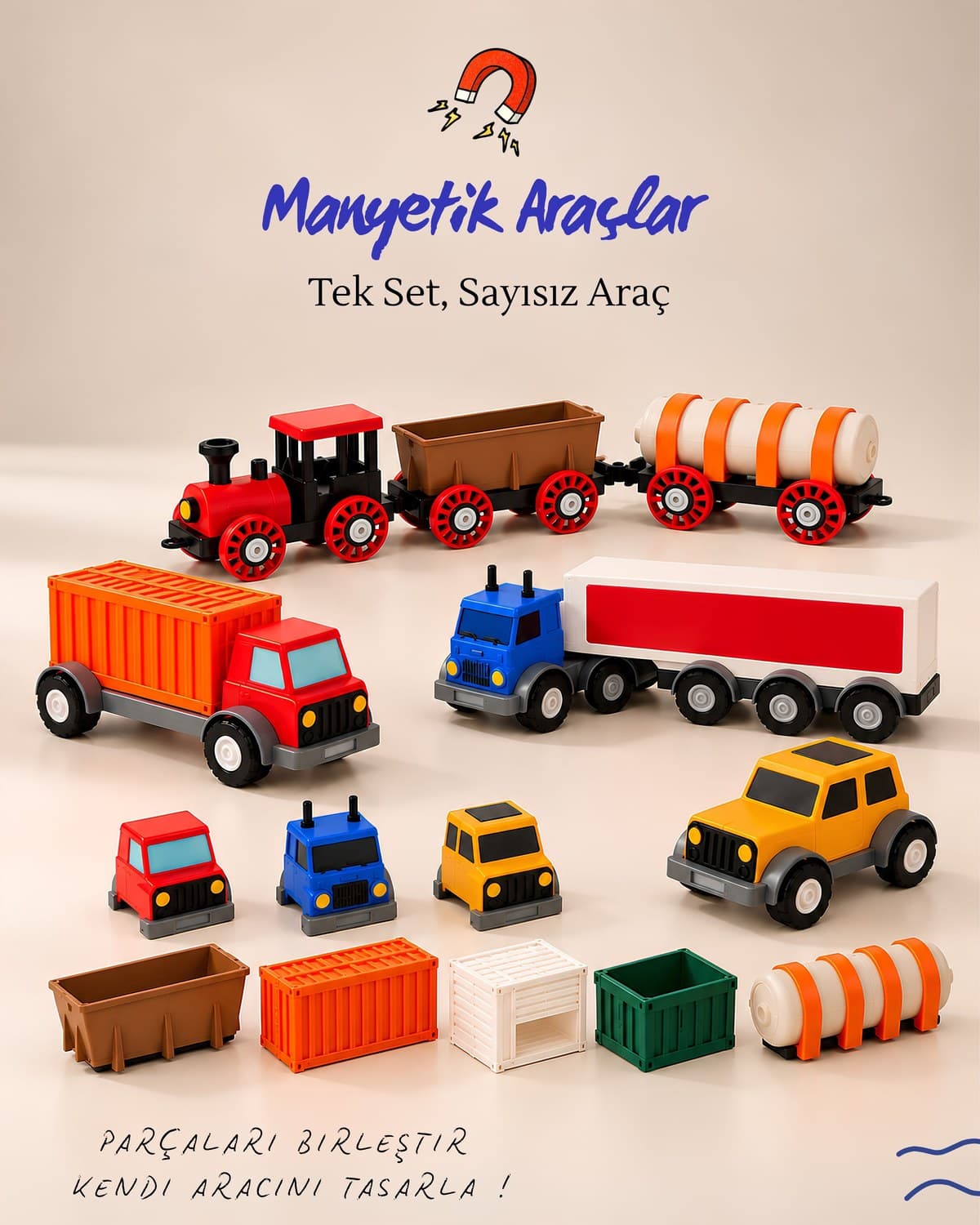 Magnetic Vehicles Set